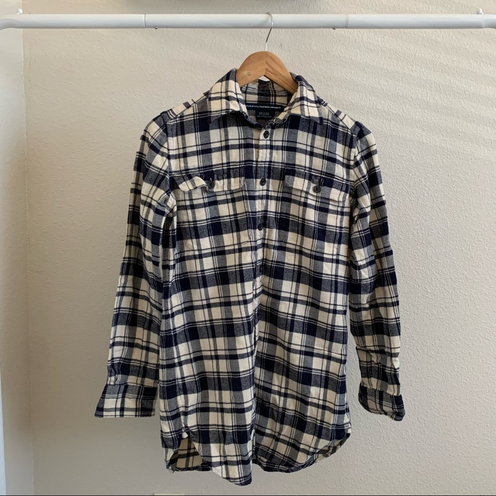 Navy & Cream Ralph Lauren flannel 🧵